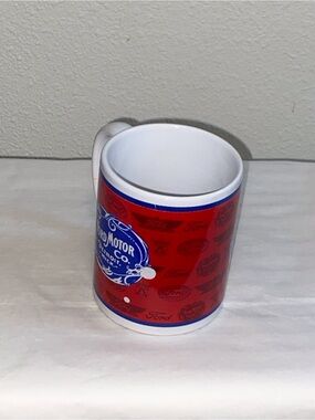 Vintage Collectable Ford Motor Co. Red Ceramic Coffee Mug